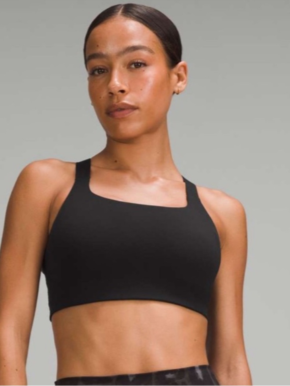 Lululemon Ultralu Square-Neck Workout Bra *Medium Support, D/DD Cup
Black 36